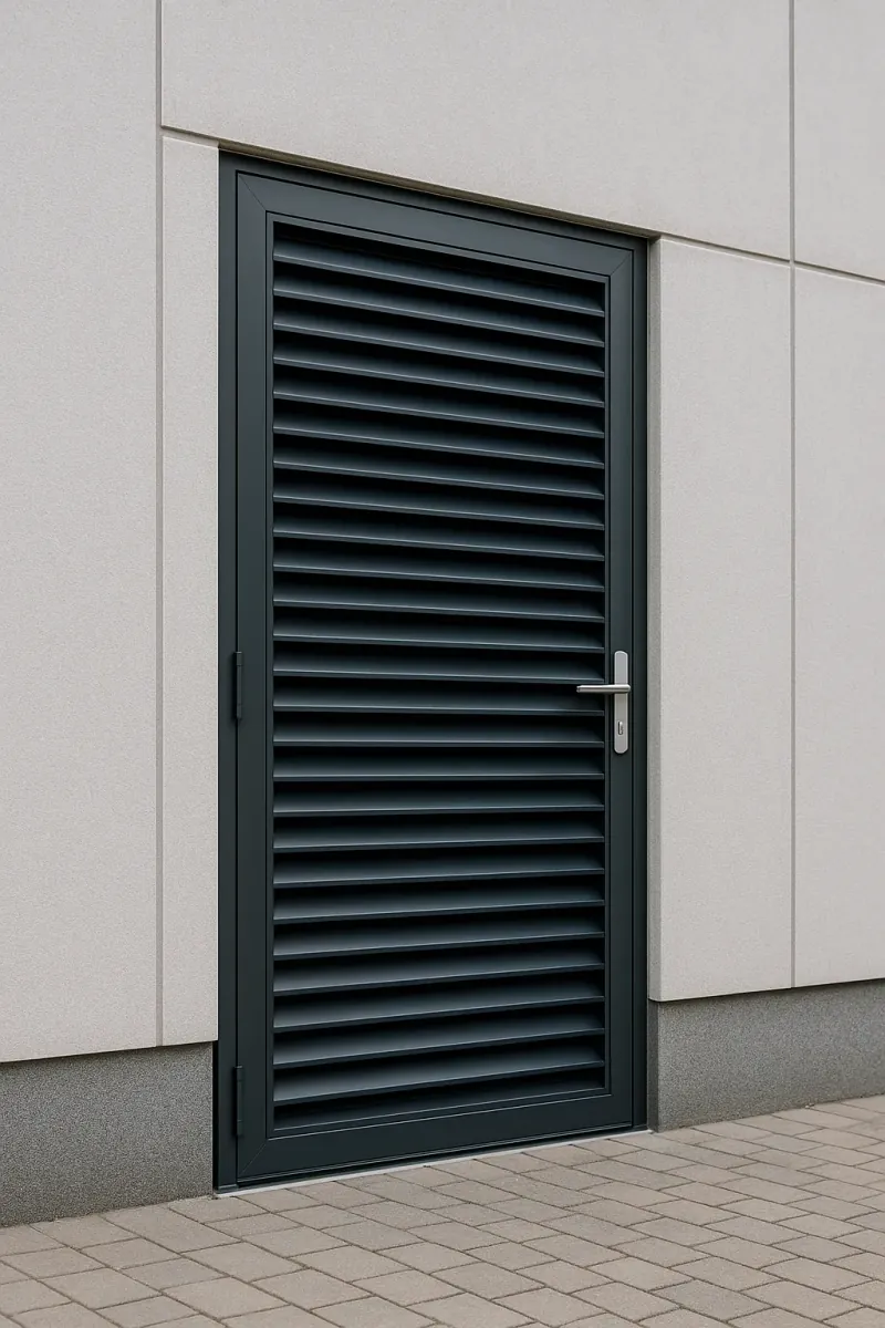 steel louvred doors - professional steel doors available in Birkenhead from UK manufacturers